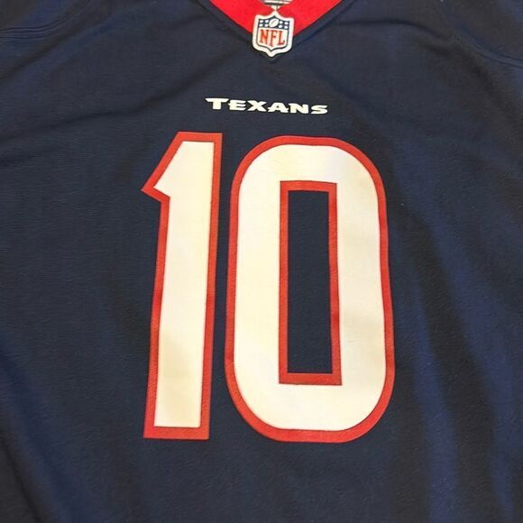 Nike Boys NFL Navy Blue Houston Texans Hopkins #10 Jersey - Size XL - Picture 3 of 7